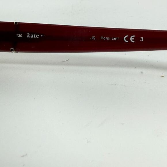 Kate Spade Cheyenne/P/S Dark Red Rectangular Sunglasses Frames 55-15 130 H19342 - Picture 6 of 7